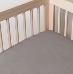 Madera Luxe Crib Sheet from Bella Notte Linens in the color French Lavender.