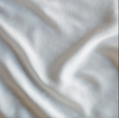 Madera Luxe Crib Sheet from Bella Notte Linens in the color Winter White.
