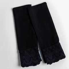 Madera Luxe Pillowcase with Donella Lace from Bella Notte Linens in the color Corvino.