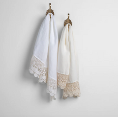 Mattine Guest Towel in Winter White by Bella Notte