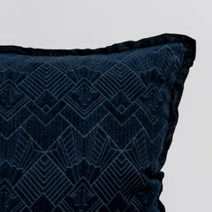 Trettino 24x24 Throw Pillow from Bella Notte Linens in the color Midnight.