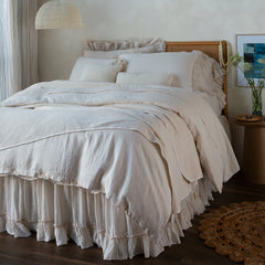 Georgia Bedspread in Natural from Bella Notte Linens.