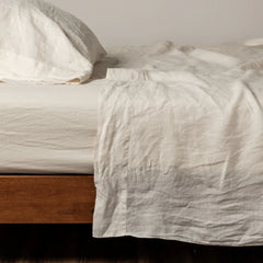 Linen Flat Sheet from Bella Notte Linens in the color Natural.