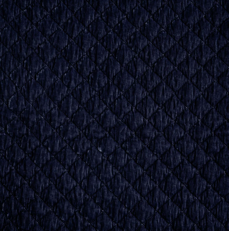 Silk Velvet Quilted Deluxe Sham in French Lavender from Bella Notte Linens