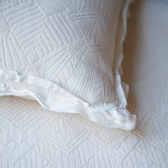 Trettino King Bedspread from Bella Notte Linens in their new color, Natural.