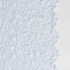 Allora Bed Scarf from Bella Notte Linens in the color White.
