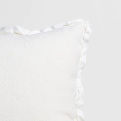 Trettino 24x24 Throw Pillow from Bella Notte Linens in the color Winter White.