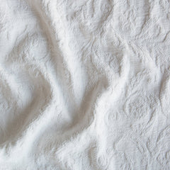 Adele Euro Sham from Bella Notte Linens in the color Winter White.
