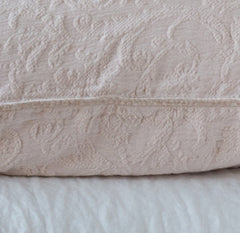 Adele Euro Sham from Bella Notte Linens in the color Pearl.