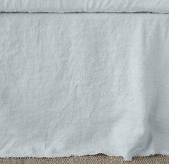 Austin Queen Bed Skirt from Bella Notte Linens in the color Cloud.