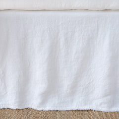 Austin King Bed Skirt from Bella Notte Linens in the color White.