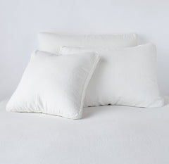 Austin Deluxe Shams from Bella Notte Linens in the color Winter White.