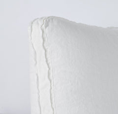Austin Deluxe Sham from Bella Notte Linens in the color Winter White.