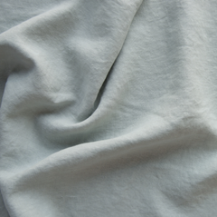 Austin Queen Duvet Cover from Bella Notte Linens in the color Eucalyptus.