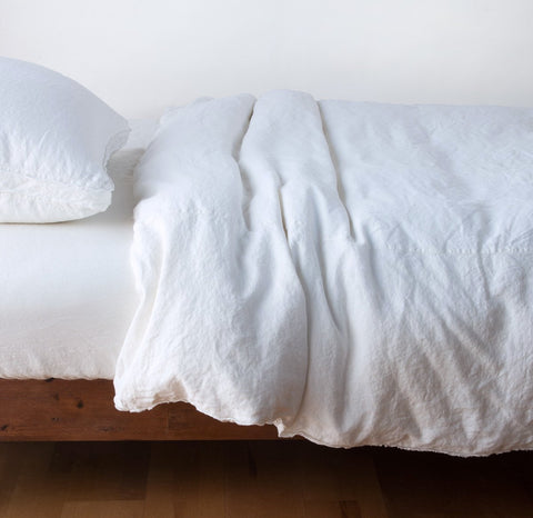 Austin Duvet Cover - White - Queen