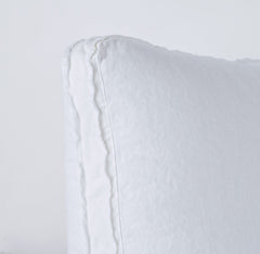 Austin Euro Sham from Bella Notte Linens in the color White.