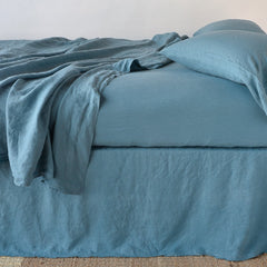 Austin Bed Skirt from Bella Notte Linens in the color Cenote.