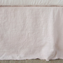 Austin Bed Skirt from Bella Notte Linens in the color Pearl.