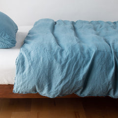 Austin Duvet from Bella Notte Linens in the color Cenote.