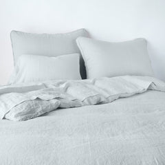 Austin Duvet from Bella Notte Linens in the color Cloud.