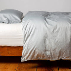 Bria Duvet Cover in Cloud from Bella Notte Linens.