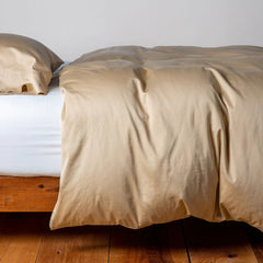 Bria Duvet Cover in Honeycomb from Bella Notte Linens.