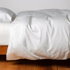 Bria Duvet Cover in Winter White from Bella Notte Linens.