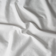 Bria Queen Fitted Sheet from Bella Notte Linens in Winter White.