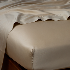 Bria King Flat Sheet from Bella Notte Linens in the color Honeycomb.