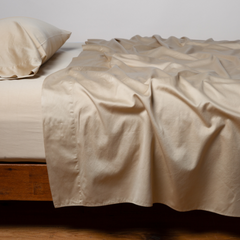 Bria King Flat Sheet from Bella Notte Linens in the color Honeycomb.