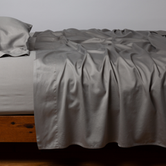 Bria King Flat Sheet from Bella Notte Linens in the color Moonlight.
