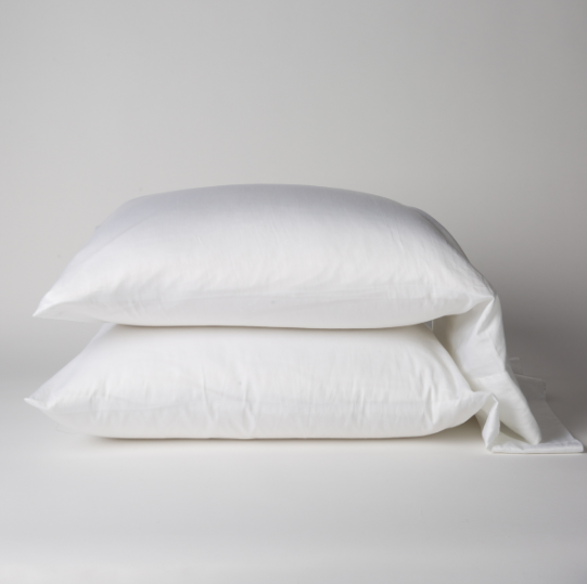 Bria Standard Pillowcases from Bella Notte Linens in White.