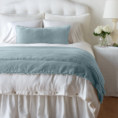Carmen Throw Blanket in Cloud from Bella Notte Linens