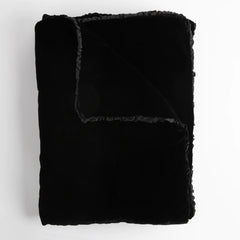 Carmen Throw Blanket from Bella Notte Linens in the color Corvino.