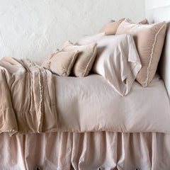 Carmen Accent Pillow from Bella Notte Linens in the color Pearl.