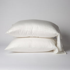 Bria Pillowcase in Winter White from Bella Notte Linens.