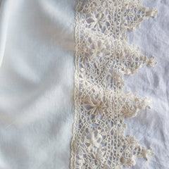 Frida Fabric in Winter White from Bella Notte Linens