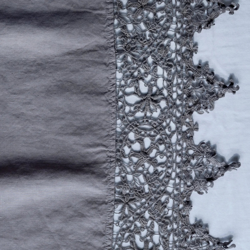 Frida Queen Flat Sheet in Moonlight from Bella Notte Linens