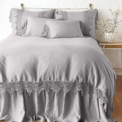 Frida Pillowcase in Fog from Bella Notte Linens