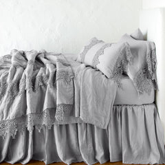 Frida Pillowcase in Fog from Bella Notte Linens