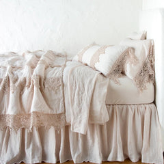 Frida King Pillowcase in Pearl from Bella Notte Linens