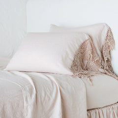 Frida King Pillowcase in Pearl from Bella Notte Linens