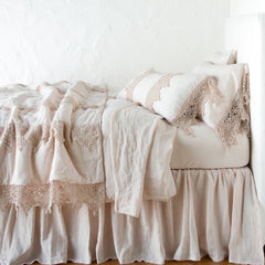 Frida Standard Pillowcase in Pearl from Bella Notte Linens