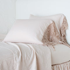 Frida Standard Pillowcase in Pearl from Bella Notte Linens