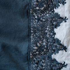 Frida Pillowcases from Bella Notte Linens in the color Midnight.