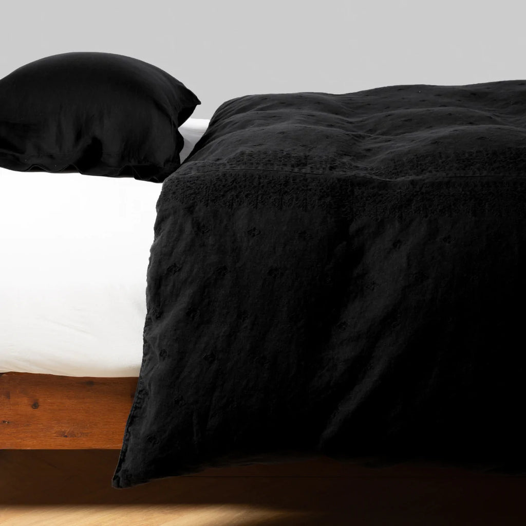 Ines Queen Duvet Cover in Corvino from Bella Notte Linens