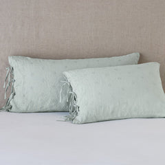 Ines Sham from Bella Notte Linens in the color Eucalyptus.