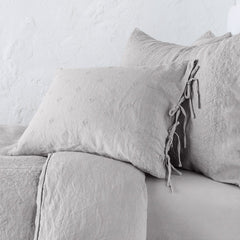 Ines Sham from Bella Notte Linens in the color Fog.