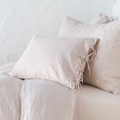 Ines Sham from Bella Notte Linens in the color Pearl.