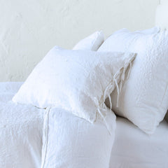 Ines Sham from Bella Notte Linens in the color White.